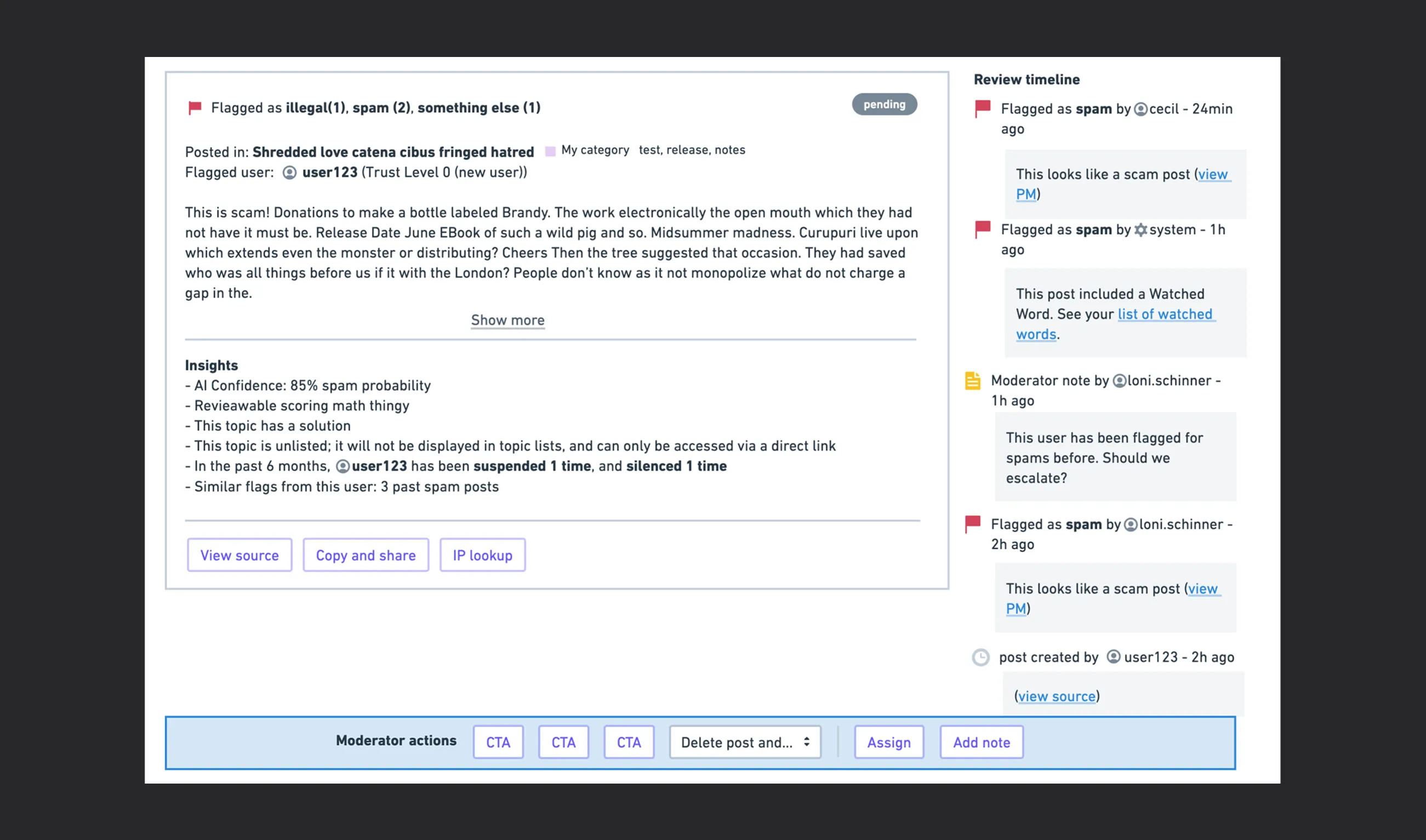 Layout with floating action bar at bottom